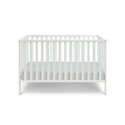 DUOSONG Palmer 3-In-1 Convertible Island Crib White White Solid Wood Furniture Youth, Kids \u0026 Baby Furniture